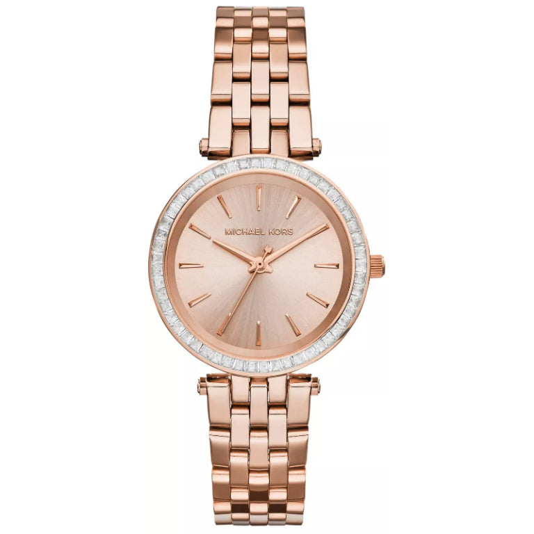 Michael Kors Women’s Quartz Stainless Steel Rose Gold Dial 33mm Watch MK3366