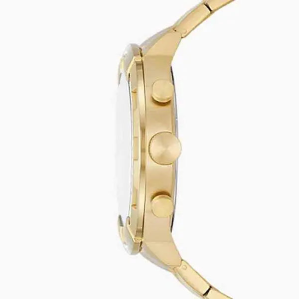 Fossil Men’s Quartz Gold Stainless Steel Black Dial 50mm Watch FS5877