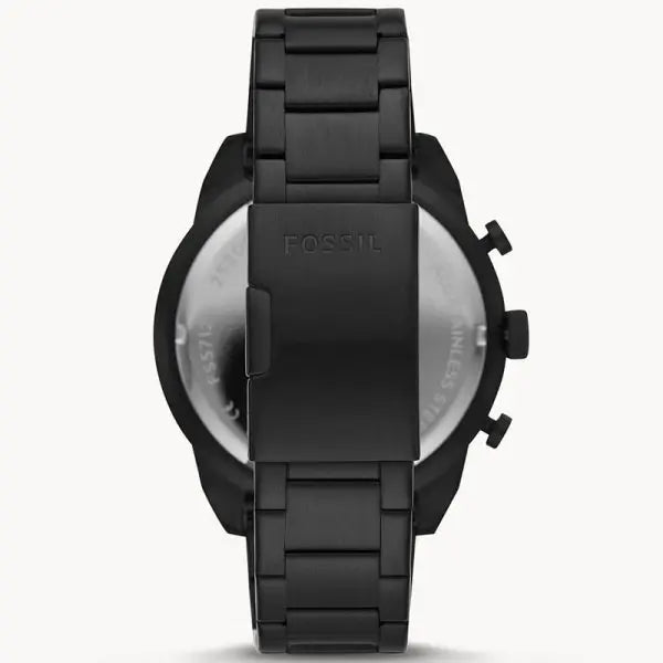 Fossil Men’s Quartz Black Stainless Steel Black Dial 44mm Watch FS5853