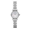 EMPORIO ARMANI Stainless Silver White Dial quartz Watch For Ladies - AR1688