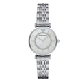 EMPORIO ARMANI Silver Dial Silver Stainless Watch For Ladies - AR1908