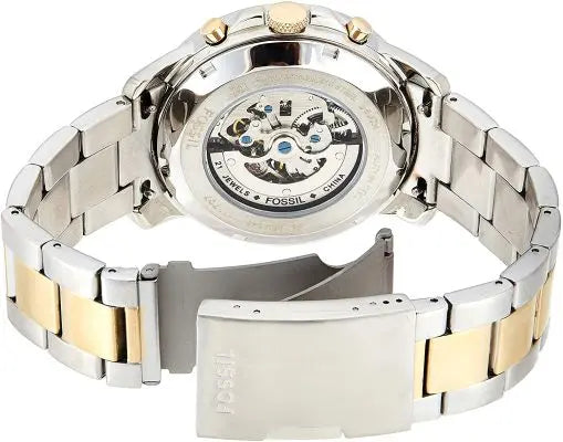 Fossil Men’s Automatic Stainless Steel Blue Dial 44mm Watch ME3141