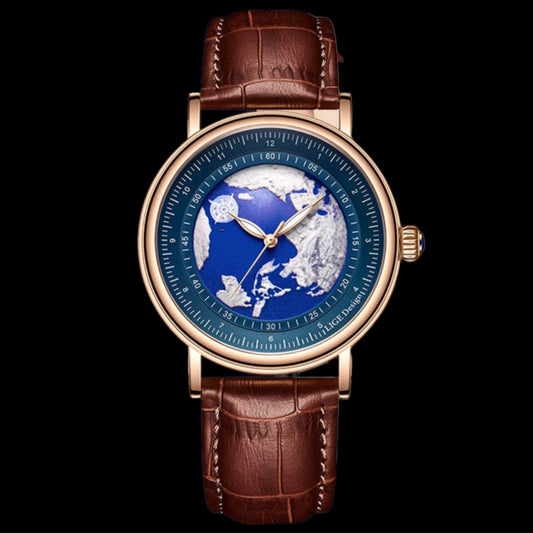 Planet Earth Dial Luxury Watch