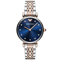 Emporio Armani Women’s Quartz Stainless Steel Blue Dial 32mm Watch AR11092