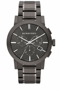 Burberry Black Stainless Steel Black Dial Chronograph Quartz Watch for Gents - BU9354