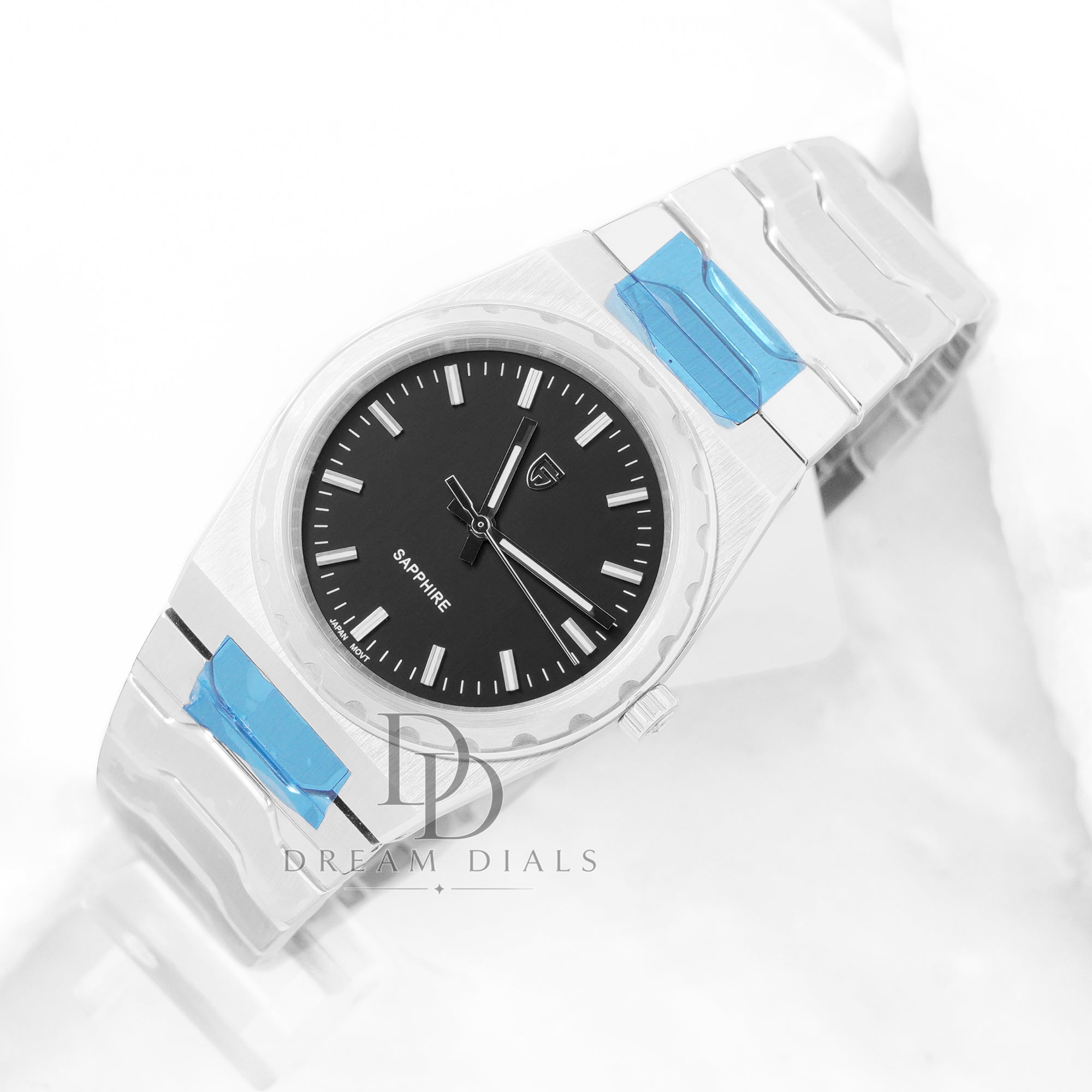 Pagani Design Blue Dial Sapphire Crystal 37MM, Seiko VJ21 Quartz Movement YS020