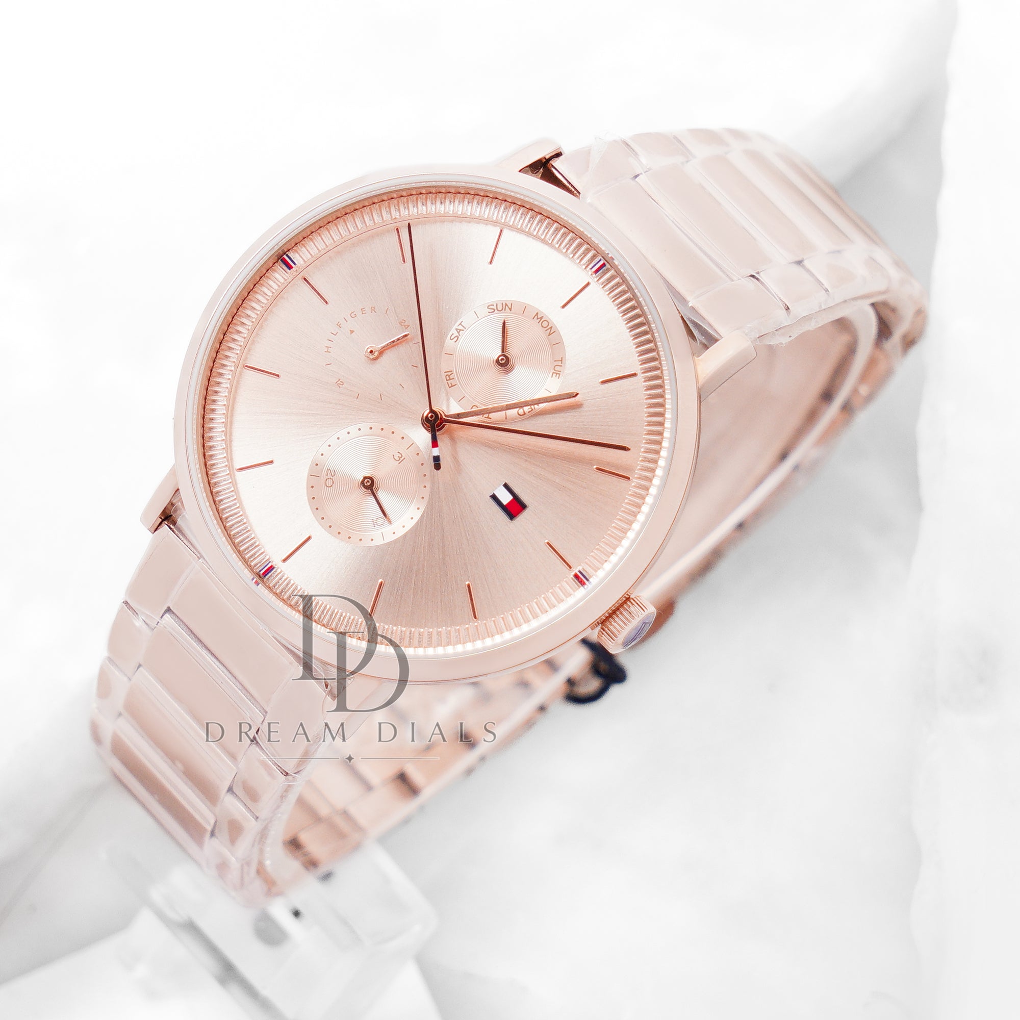 Tommy Hilfiger Women’s Quartz Rose Gold Stainless Steel Rose Gold Dial 38mm Watch 1782296
