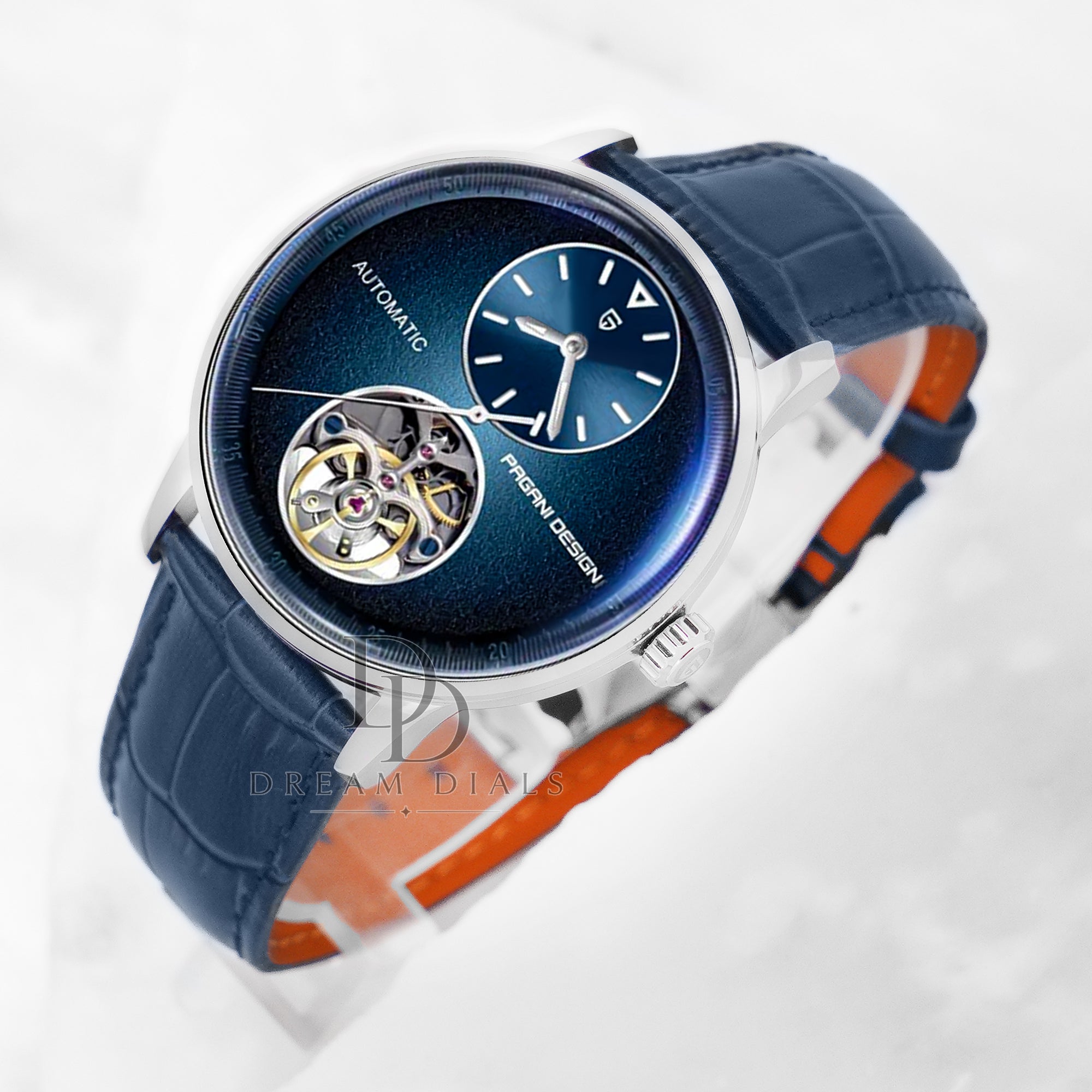 Pagani Design Blue Leather Strap Pd-1796