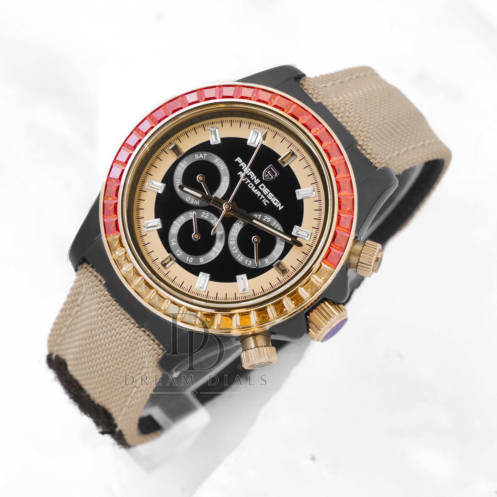 Pagani Design Strap Automatic Rainbow Circle Men's 40mm | Pd-1732