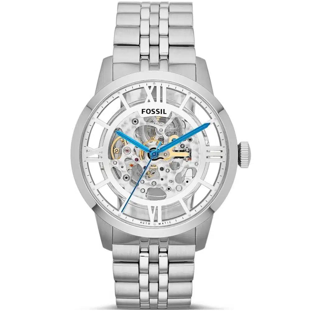 Fossil Men’s Automatic Stainless Steel Skeleton Dial 44mm Watch ME3044