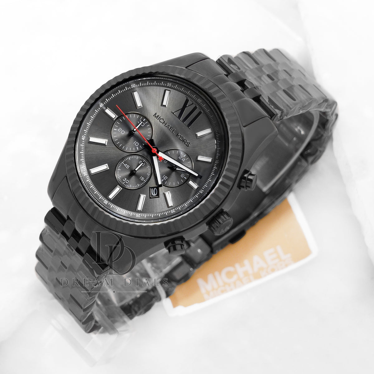Michael Kors Men’s Quartz Stainless Steel Black 45mm Watch MK8320