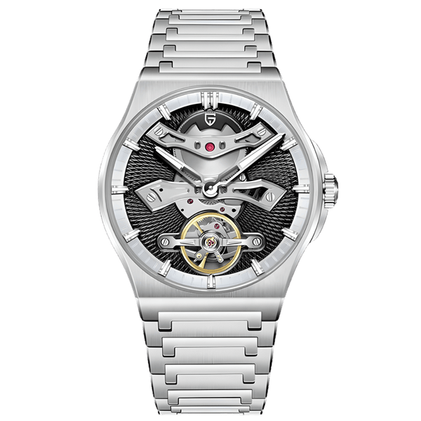 Pagani Design Skeleton Automatic Men's Watch Ys028- Black