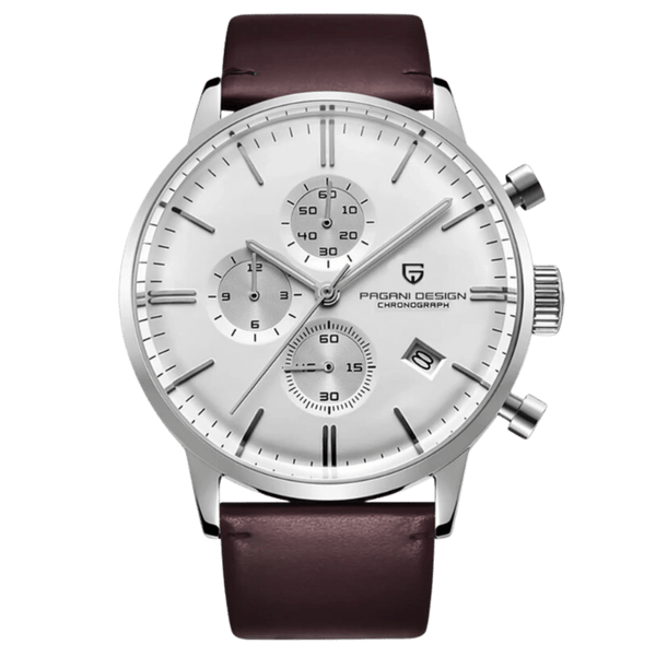 Pagani Design Time Walker Brown Strap Chronograph Men's Watch 2720