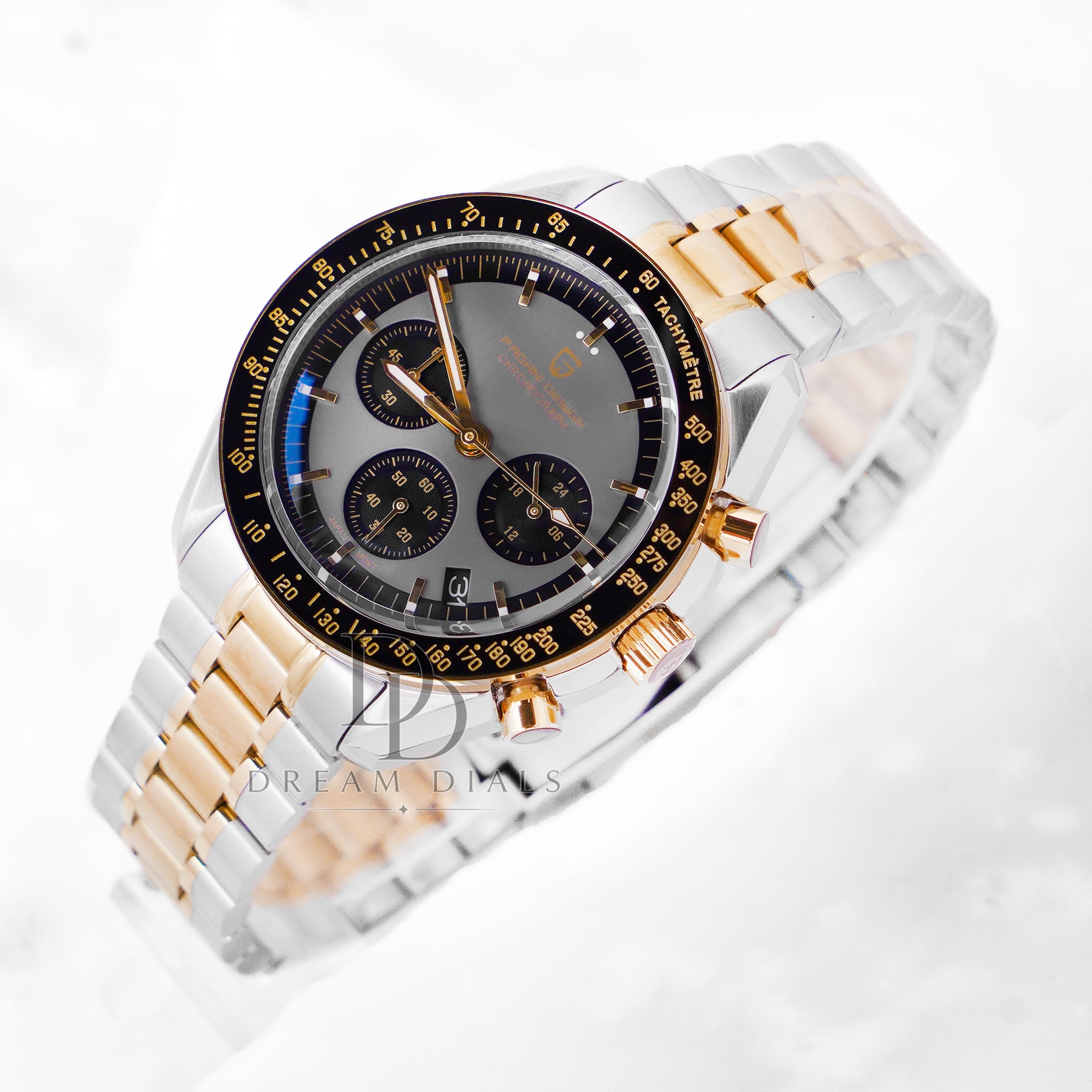 Pagani Design Men's Two Tone Chain Watches Quartz Chronograph | Pd-1701