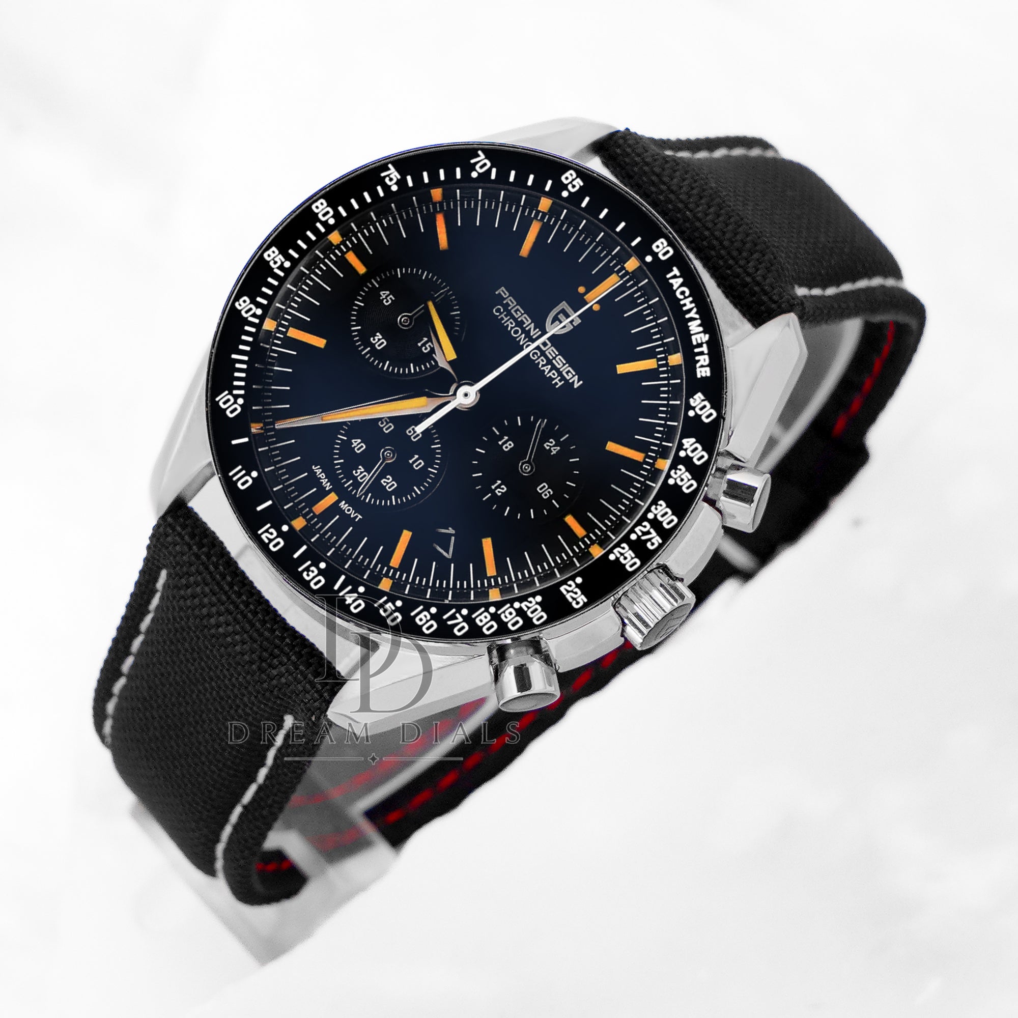 Pagani Design Men's Deep Blue Dial Strap Watches Chronograph | Pd-1701