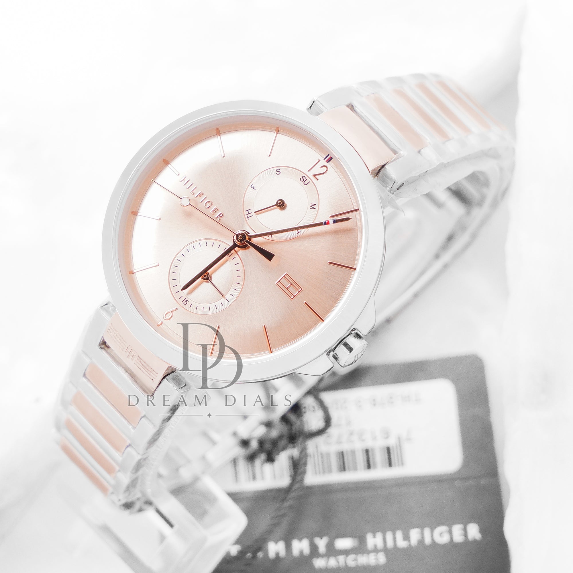 Tommy Hilfiger Women’s Quartz Stainless Steel Gold Dial 38mm Watch 1782127