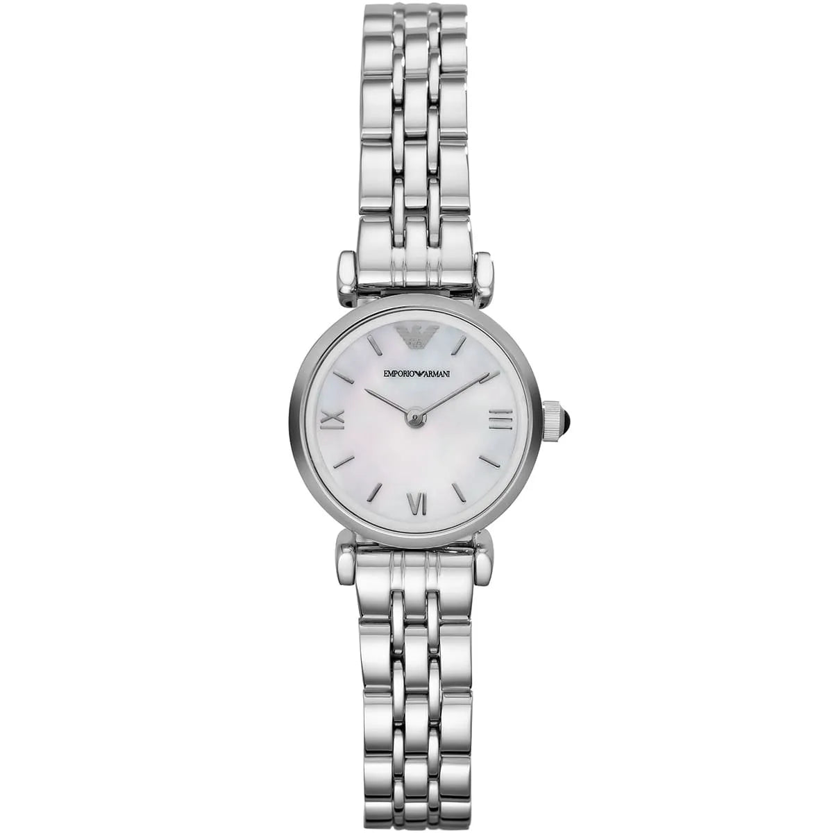 EMPORIO ARMANI Stainless Silver White Dial quartz Watch For Ladies - AR1688