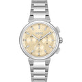 Hugo Boss Women’s Chronograph Silver Stainless Steel Gold Dial Watch – 1502676