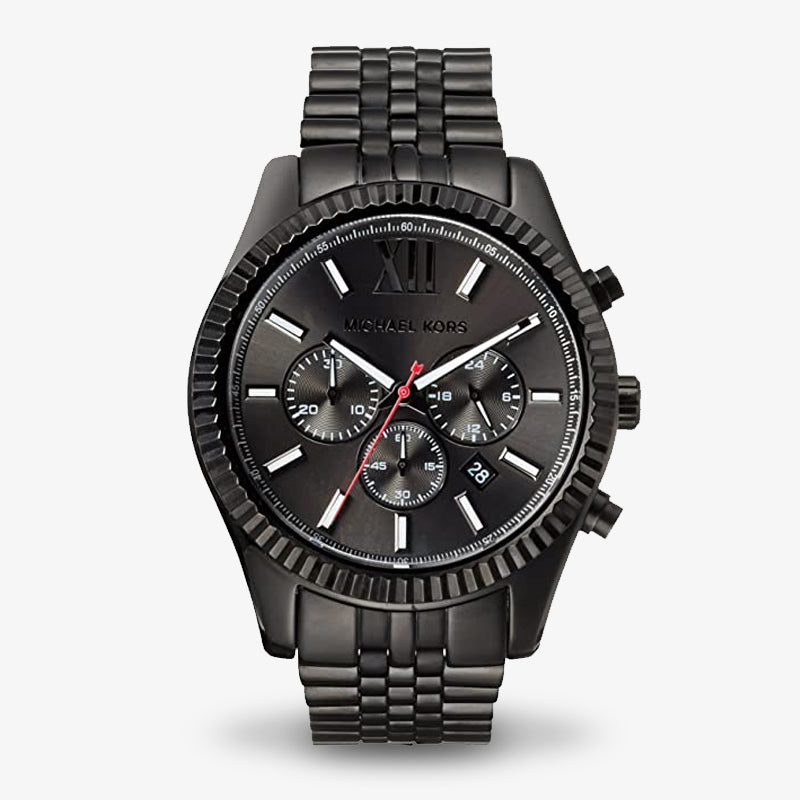 Michael Kors Men’s Quartz Stainless Steel Black 45mm Watch MK8320